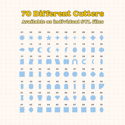 STL Micro Cutter Bundle Vol. 02 / 70 Cutters